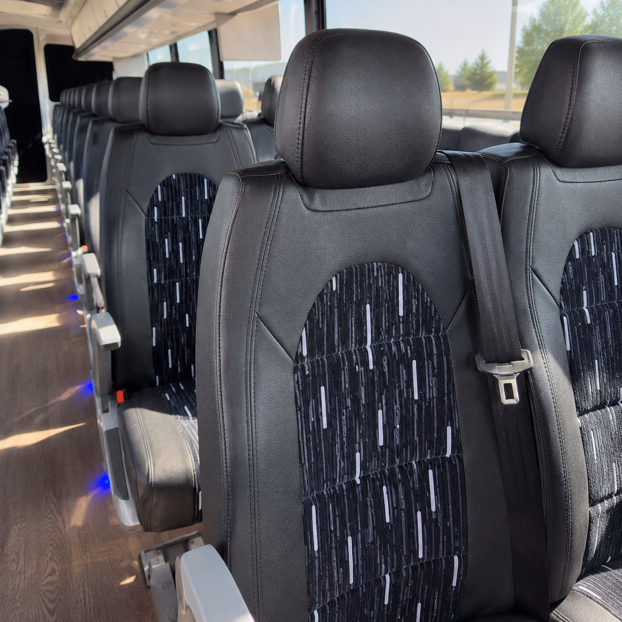 san bernardino charter bus services interior